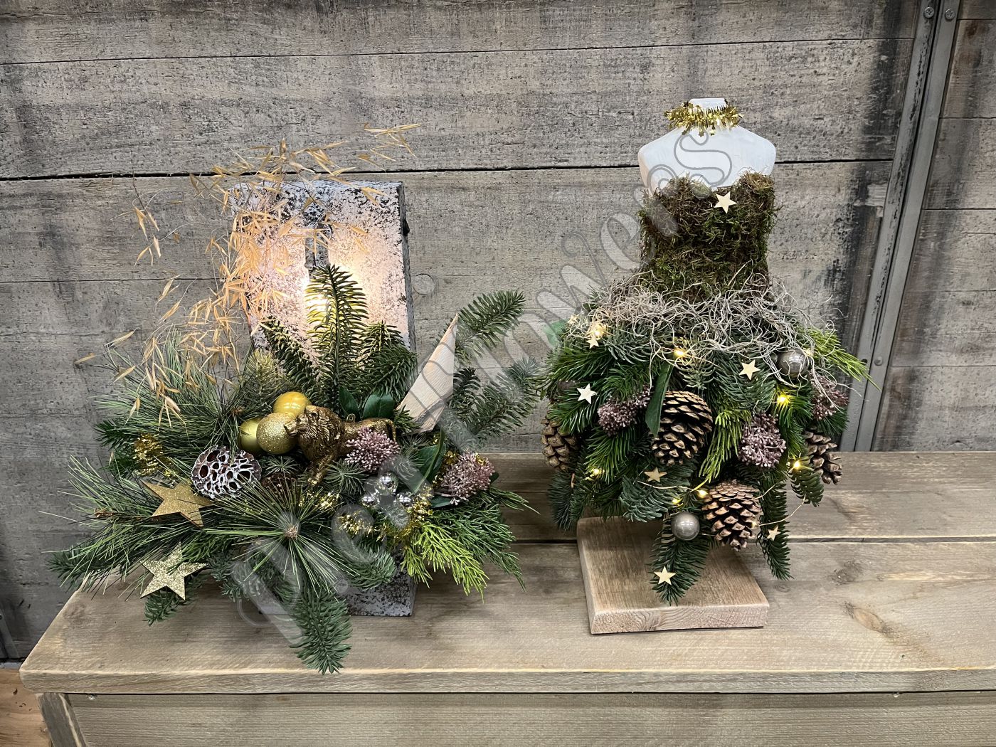 tafelstuk torso dametje maken diy bloemschikken 8, 15 december